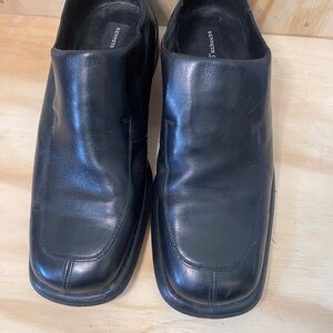Kennith Cole Men's Black Leather Slip-On Shoes